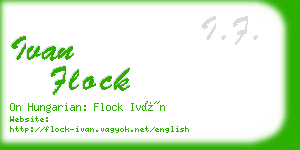 ivan flock business card